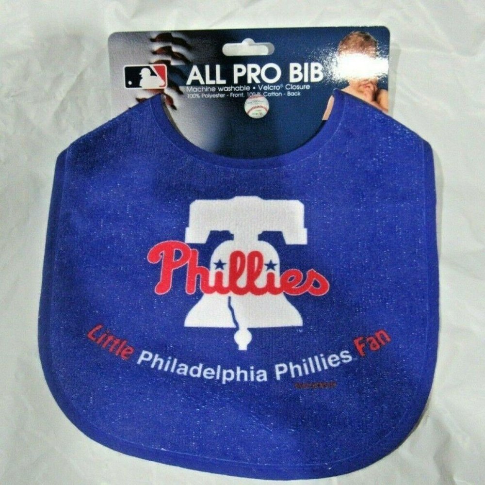 Little Philadelphia Phillies Fan Baby Infant Bib